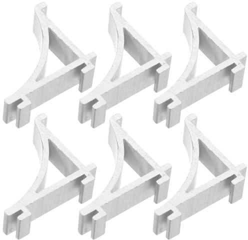 VILLFUL Clip Supporto Ripiano Frigorifero Salvaspazio Facile Installazione in Lega di Alluminio 6 Pezzi Argento Design per Scaffali Frigorifero e Metallo