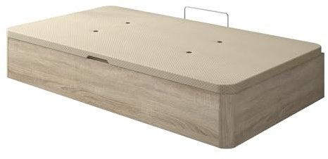 SHIITO | Modelo Dakotta – Canapé 90x190 cm con Apertura Lateral | Tapa 3D Transpirable | Gran Capacidad – Color Cambrian – 90x190x35 cm