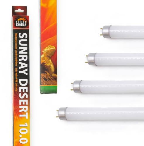 Terra Exotica Sunray Desert UV 10.0 - Leuchtstoffröhre mit hoher UV-B Abstrahlung - Ideal für tagaktive Reptilien der Wüsten- und Savannengebiete (15, Watt)