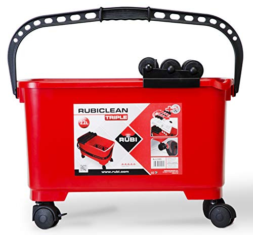 RUBICLEAN Triple SuperPro Ensemble de seau à laver