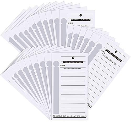 Frienda 100 Pcs 10 Line Football Sports Strip Cards Football Pool Cards Scratch Off Tickets for Soccer Baseball Boxing Sports Party Favors