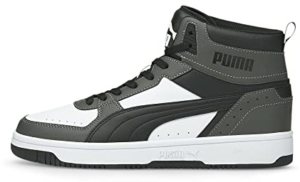 Puma Unisex Rebound Joy Sneaker, Dark Shadow Black White, 8.5 UK