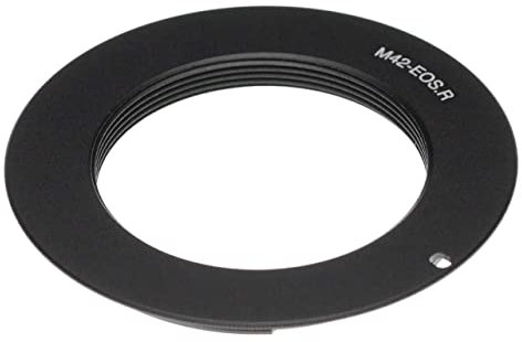 vhbw Anillo Adaptador Compatible con Canon EOS R, EOS RP - Bayoneta RF a Objetivos M42 Negro