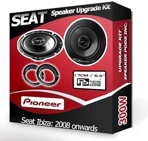 Ibiza Speaker upgrade Front Door Pioneer car speakers 6.5 17cm 300W