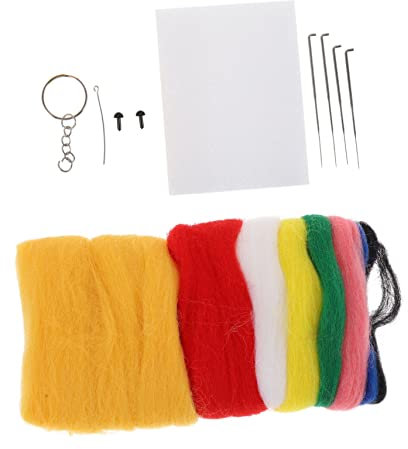NUOBESTY 1 Satz Tiger Stossen Spaß DIY-Werkzeuge Bastelwerkzeuge Aus Filz Werkzeuge Aus Wollfilz Bastelset Filzwerkzeuge Selber Machen Tiger Kit Zum Nadelfilzen Nähstanze Für Anfänger Wolle