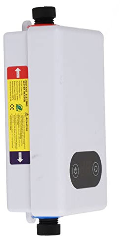 Yechiry Tanklös Elektrisk Vattenvärmare, Mini Design Rostfritt Stål 3400W, för Kök, Badrum, Offentlig Toalett, Säker Uppvärmning, Energibesparing, Ingen Förorening, 24 Timmars Omedelbar