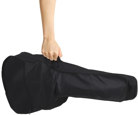 HONITANO Funda para Guitarra Correa Bolsa Lateral con Doble y Material Oxford Negro Resistente al Polvo Agua