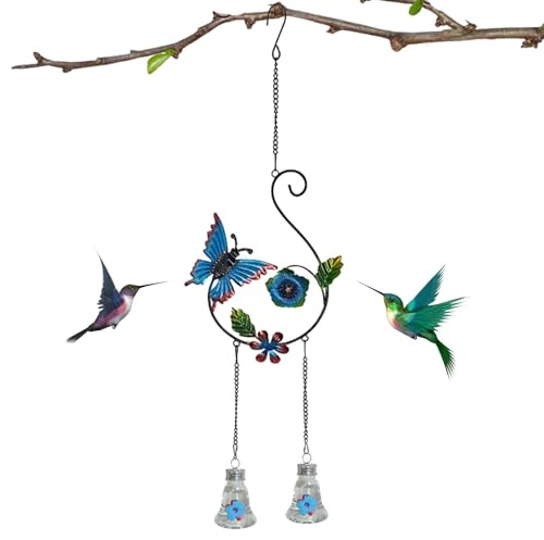Distributeur de Nourriture pour Colibri, résistant aux Fourmis et aux Abeilles, Anti-Fuite, et élégant, Distributeur Automatique de Nourriture pour Colibri, Jardin et extérieur, pour Jardin, Cour