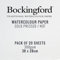 Bockingford Watercolour Paper 300gsm Cold Pressed 38 x 28 cm / 15 x 11 (Pack of 20 Sheets)