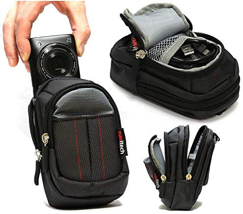 Navitech - Estuche Negro para Cámara - Compatible con la Panasonic LUMIX DC-TZ97 Superzoom Camera