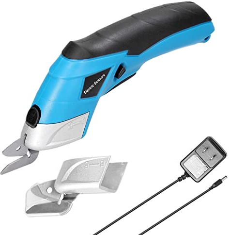 Geevorks Cordless Electric Scissors, Electric Cardboard Cutter Electric Fabric Scissors
