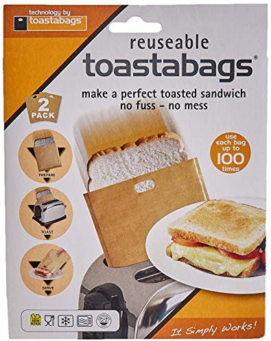 Tostabags, 2 Bolsas para Tostar 100 Usos, Paquete Doble, Dorado