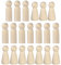 20 Pcs Holzfiguren Figuren Holzfiguren Spielfiguren Basteln Holzfiguren Puppen Holzfiguren Junge Mädchen Dekor Kleine Holzfiguren DIY Holzfiguren Hochzeit Geburtstag Dekoration Bemalen Basteln Holz