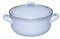 Riess, 0611-127, Kasserolle mit Deckel 16cm, 1L, Emaille, CLASSIC Edition NATURE BLUE LIGHT, 0,868kg, 1 Liter, 23 x 17,7 x 8cm