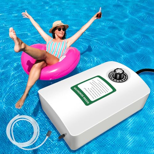 WINISH 2000mg/H Ozone Generator for Cold Plunge with Timer,Ozone Bubbler, Portable Ozone Generator Keep Hot Tub Water Clean, Ozone Generator Hot Tub, Spa, Cold Plunge Accessories