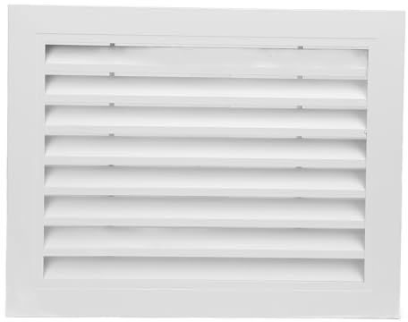BRILVERDE Finestra con Feritoia di Ritorno Fissa, in Lega di Alluminio, 400 X 300 Mm, Copertura di Sfiato 'Aria Condizionata Quadrata, Griglia di Ventilazione con Persiana, Copertura di