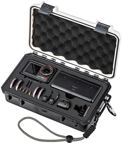 STARDRONE Osmo Action 5 Tasche,Wasserdichter Reise-Hartschalen Koffer für DJI Osmo Action 5 Pro/Action 4 Abenteuer-Set Kamerazubehör