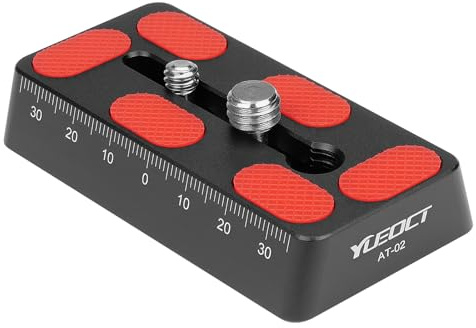 YUEOCT 80mm/3.15 Telescope Rail Bar Vixen Style Dovetail Mounting Plate, with 1/4 3/8 D Ring Camera Screw for Telescope Saddle Mount Base OTA Equatorial Head Tripod Adapter Sky Astrophotography