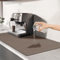 TENQUAN Kaffeemaschine Abtropfmatte, Saugstarke Trockenmatte 60x40cm Schnelltrocknend Abtropfmatte Geschirr Rutschfest & Schnelltrocknend für Kaffeemaschine Küche Spüle (Braun)