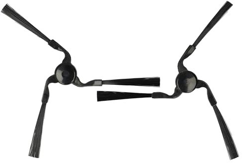 vhbw 2X Seitenbürste kompatibel mit Miele Scout RX1 Saugroboter - Reinigungsbürsten Set, Links/rechts, schwarz