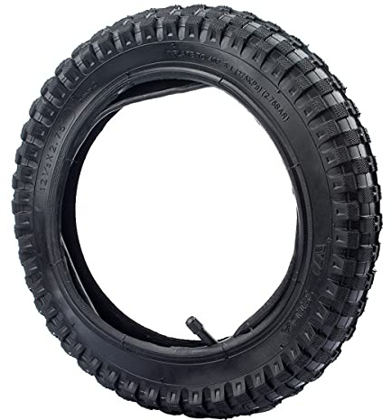 Pylorixz Motocicleta Bicicleta 12 1 / 2X2,75 NeumáTico Interior + NeumáTico Exterior para 47Cc 49Cc Dirt Pit Moto de Motocicleta