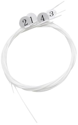 JEWEDECO 4piezas Cuerdas De Repuesto Transparentes Para Ukelele Nylon Resistente Cable Musical