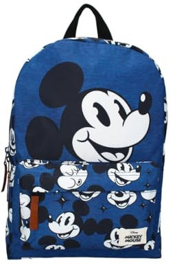 mybagstory - Rucksack für Kinder, Jungen, Mickey Mouse, blau, Kinder, Schule, Kindergarten, Kindergarten, Schulranzen, Jungen, Größe 33 cm, verstellbare Träger, Geschenkidee, Mickey Mouse - Blau,