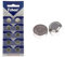 10 x Dunamis LR44 Batteries AG13 357 303 SR44 L1154F A76 Premium Alkaline Battery 1.5V Button Coin Cell, Used in Watches, Hearing Aids, Glucometers, Key Fobs etc... (10 Pack)