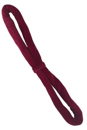 LeeQinersw Cinghia per Cerchio Aereo Lyra, Passante per Mano, 16 Pollici, Accessorio per Danza e Ginnastica, Rosso Scuro