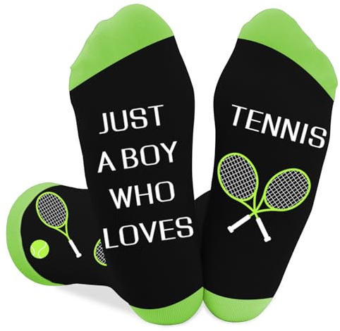 Coopyin Tennis Gifts for Men and Boys Funny Novelty Socks Accessories for Tennis Lovers, Fan, Teammate, Players Presents Christmas Birthday Stocking Stuffers Fathers Day Graduation Gift Ideas