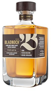 Bladnoch Vinaya Whisky | Single Malt Scotch Whisky | First-fill Bourbon & Sherry Casks | 70 cl | 43.4% ABV | Fresh Apple, Sweet Floral Grass, Chocolate (Packaging May Vary)