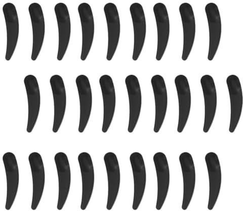 jojofuny Cuillères à Crèmes Visage 100 Cuillères à Crème Visage en Pp Noir, Outil Cosmétique Portable pour Garder Cosmétiques Propres, pour DIY et Maquillage