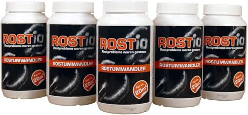 Rostio Rostomvandlare och primer, mycket effektiv, med pensel, 1 liter (set om 5)