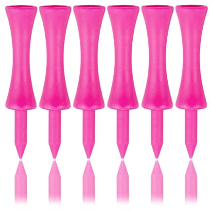 Zivisk Tee Golf Plastica 100 Pezzi Rosa 57mm