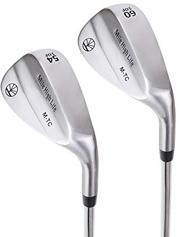 Mile High Life | Geschmiedete Golf-Sandkeil-Sets | Golf Gap Wedge Sets für Anfänger | Lob Wedge Golfschläger für Herren und Damen (Silver-54/60 Degrees Set)