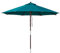 anndora Sonnenschirm 300 cm rund, Farbe: Petrol, Gestell Holz, Bespannung Olefin