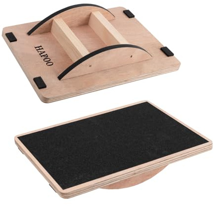 Balance Board Wobble Board for Adults Anti-Slip Balance Board for Physical Therapy Standing Desk Core Strength Wooden Rocker Board