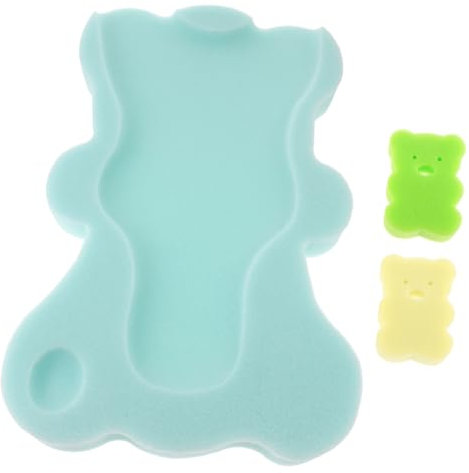 SHOWERORO Alfombrilla De Baño Para Bebés y Recién Nacidos, Esponja Suave y Transpirable, Antideslizante, Color Verde Menta, Adecuado Para Hora Del Baño y Cuidado Infantil