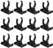 12 Pcs Plinth Clips,Kitchen Plinth Clips,Kitchen Kickboard clips,Kickboard clips,Kick Board Plinths Clip,Used To Install And Fix The Decorative Panels Or Skirting Boards At The Bottom Of Furniture