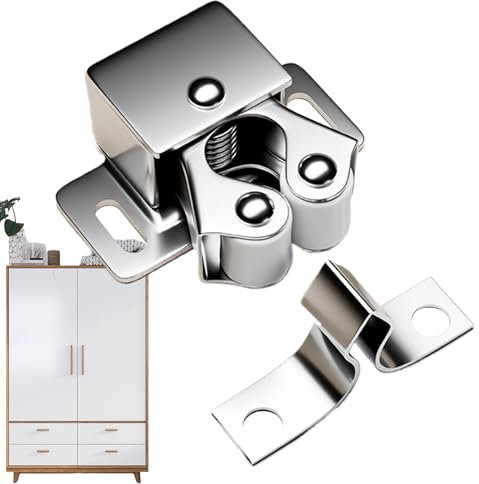 Aimants Puissants Pour Portes D'armoires 10 Pièces Fermoirs De Porte Pour Placard Armoire Catches Loquets Pour Porte À Double Rouleaux | Quincaillerie De Fermeture Magnétique Robuste