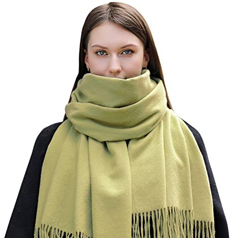 MASADA Damen Winterschal warmer und weicher Schal - Grün