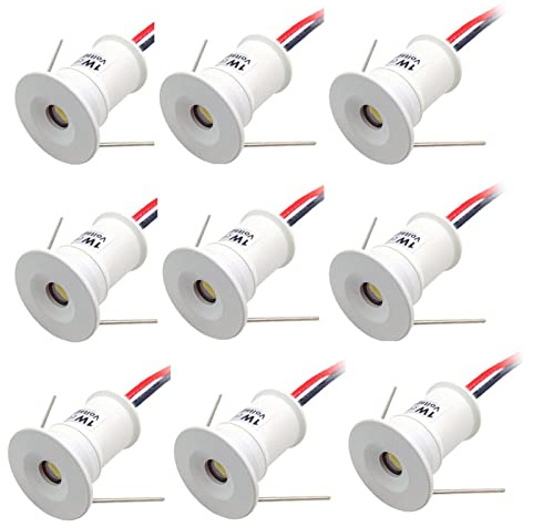 30/120 grader Mini led infälld under skåpbelysning Köksrum taklampor, 9Pack 7 ljusfärg BDSHL (Color : Neutral white 4000K, Size : 120 degrees)
