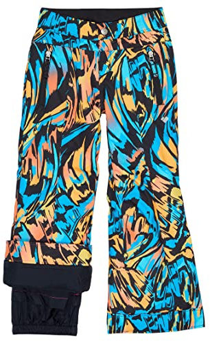 Obermeyer Girl's Brooke Print Pants (Little Kids/Big Kids) Swirl-Wind MD (10-12 Big Kid) (35021)