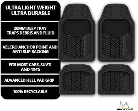 MICHELIN Premium 4x4/Crossover Universal Fit Car Mat Set