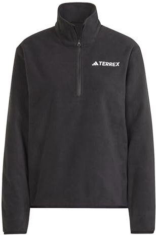 adidas Damen Terrex Multi Essentials Half Zip Fleece Jacket, Black, M