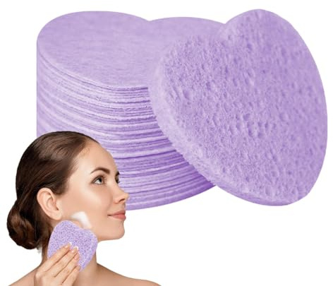 Diisposable Gesichtsschwämme – Komprimierte Gesichtsschwämme | Herz-Gesichtsschwamm Peeling | Herzförmige Schwämme für Gesichtsschwämme Pads | Holzzellstoff Baumwolle Gesichtsschwamm |