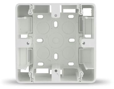 Zócalo empotrado blanco 1 elemento, diseño moderno, ideal para instalaciones eléctricas y acabados interiores.
