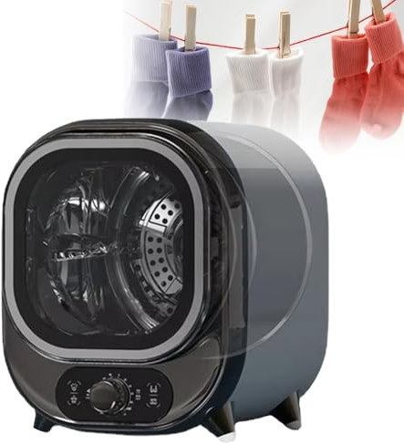 Secadora De Ropa Pequeña, Secadora De Ropa, Mini Secadora Centrifugada Portátil, 5 Modos De Secado, Carga De 0,8 Kg, Mini Secadora De Ropa Eléctrica Portátil, Secadora De Ropa para Ropa Interior(Blue)
