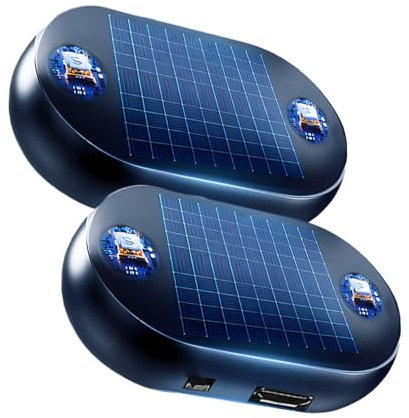 Dispositivo de eliminación de nieve, nieve anticongelante electromagnética, calentador molecular cinético portátil, descongelador electromagnético anticongelante, recargable por USB (2 piezas)