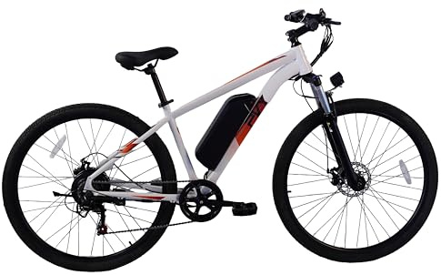 PVY M29 Electric Bike, 29'' E-Mountain Bike with 250W Powerful Motor 48V 17.5Ah Removable Battery, 7-Speed 120km Range with LCD Display, E-Bike for Adults Men and Women, App Control (White)
